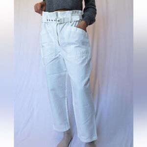 Banana Republic White Cargo Pants